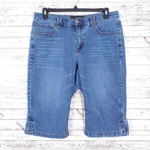 Venezia Jean Capri Pants Sz 16 Blue Denim 691